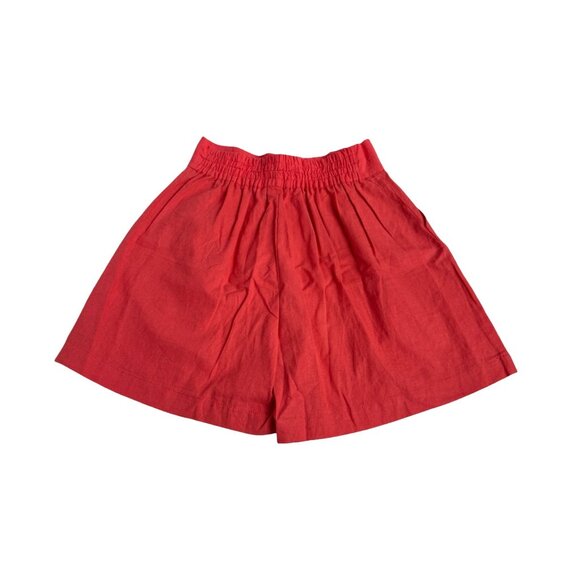 NWOT Andrea Iyamah ETI‎ Coral High Waist Linen Shorts Size M - Picture 8 of 8